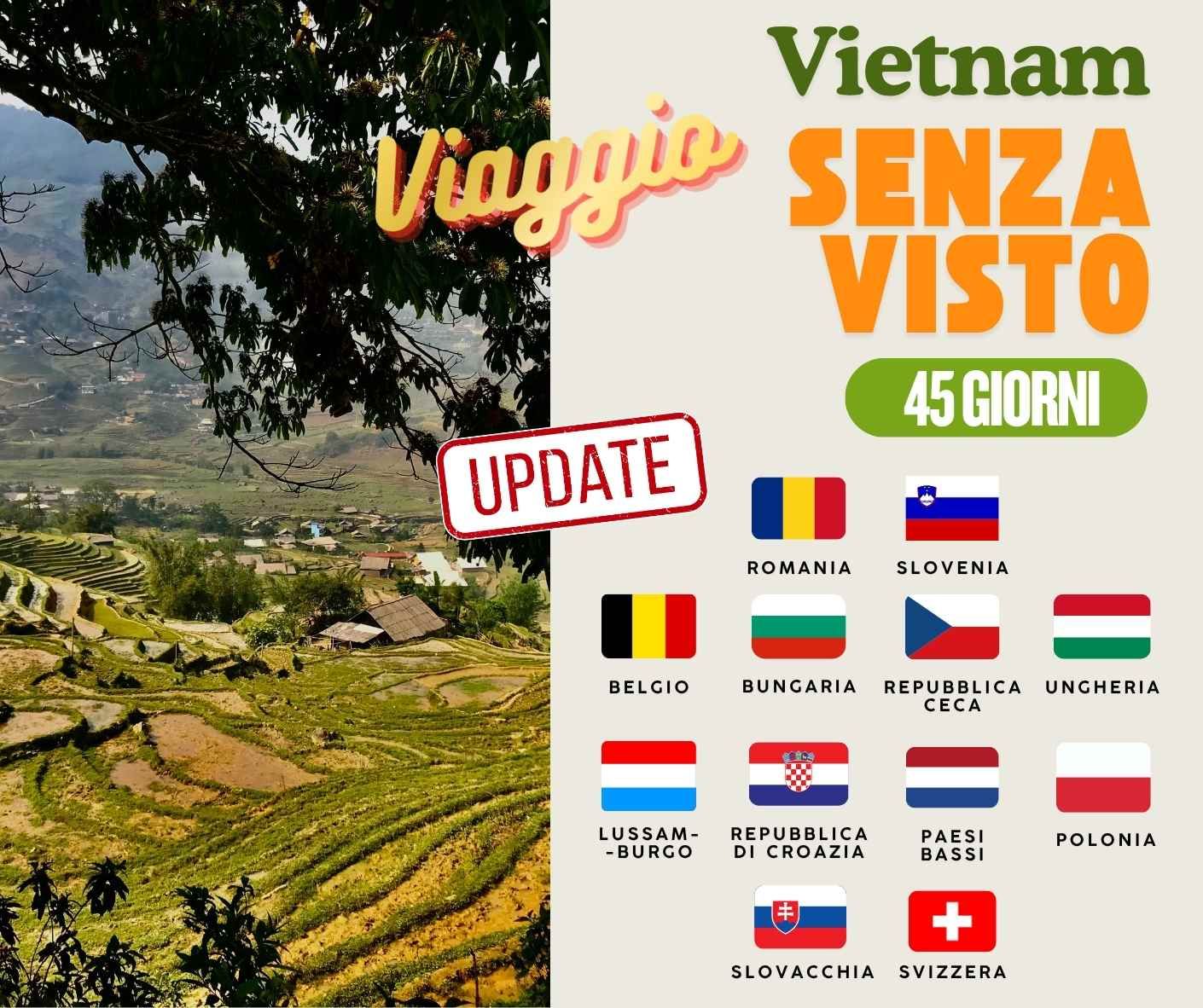 Viaggio in Vietnam senza visto