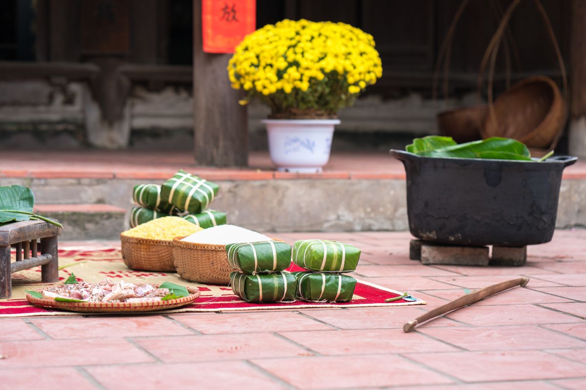 banh chung pour le Nouvel An vietnamien