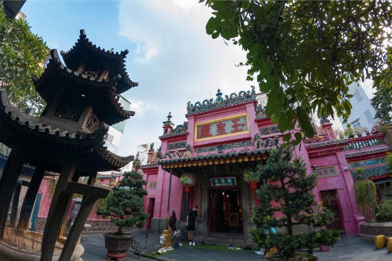 Facciata della Pagoda dell'Imperatore di Giada