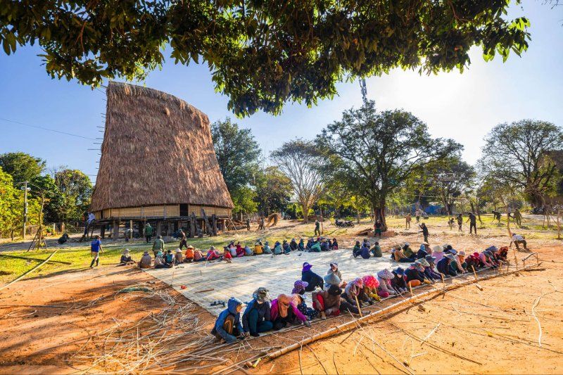 La casa comune Rong a Kon Tum (Fonte: Le journal de KonTum)