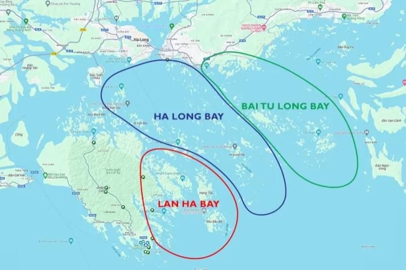 baie d'halong avec 3 l'ile