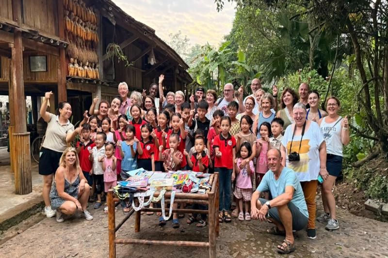 voyage solidaire avec aucoeurvietnam pendant le circuit vietnam 12 jours