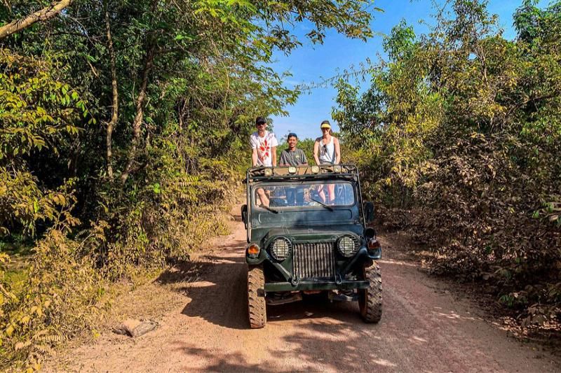 visite à phnom kulen en jeep 4x4
