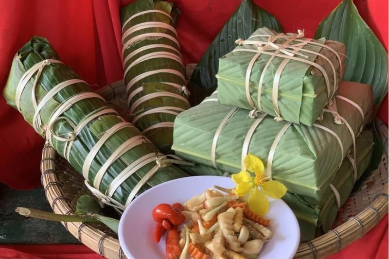 banh chung quadrati e banh tet cilindrici (fonte pinterest)