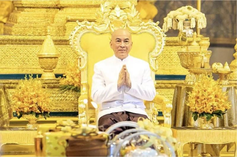 il re Norodom Sihamoni (fonte: il giornale Sai Gon Giai phong)